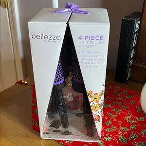 Bellezza Hair Brush Set Purple NWT